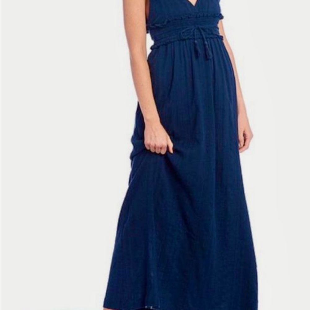 ROXY NAVY Rooftop Sunrise wrap Dress NWT Sz.M - Picture 5 of 7